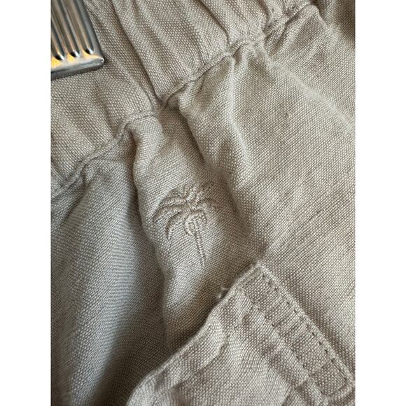 Havana Shirt Co. Men’s XXL Linen Blend Drawstring Pants Tan Relaxed Fit Casual - Picture 9 of 11